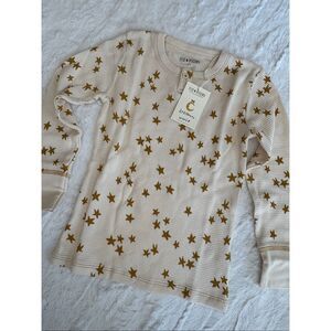 NWT Fin & Vince Waffle Henley Top Size 6/7